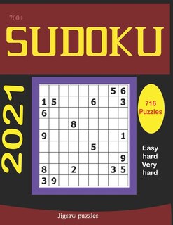 Front cover_700+ Sudoku Jigsaw Puzzles