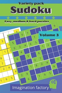 Front cover_Sudoku variety pack. Easy, medium & hard puzzles