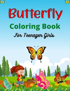 Couverture_Butterfly Coloring Book For Teenager Girls