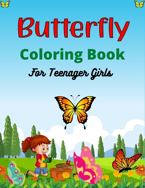 Couverture_Butterfly Coloring Book For Teenager Girls