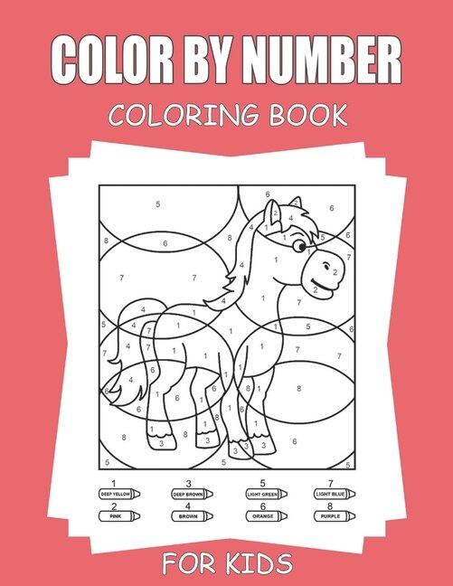 Front cover_Color By Number Coloring Book For Kids