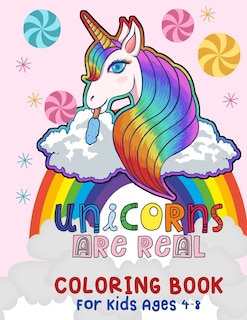 Front cover_Unicorn Are Real Coloring Book for Kids