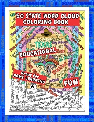Front cover_50 State Word Cloud Coloring Book