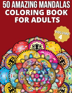 Front cover_50 Amazing Mandalas Coloring Book For Adults