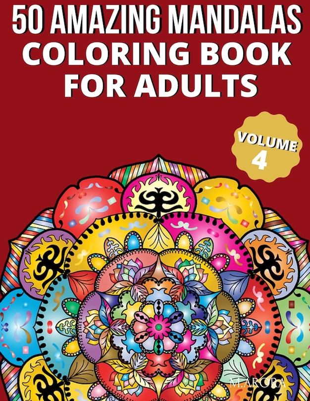 Front cover_50 Amazing Mandalas Coloring Book For Adults