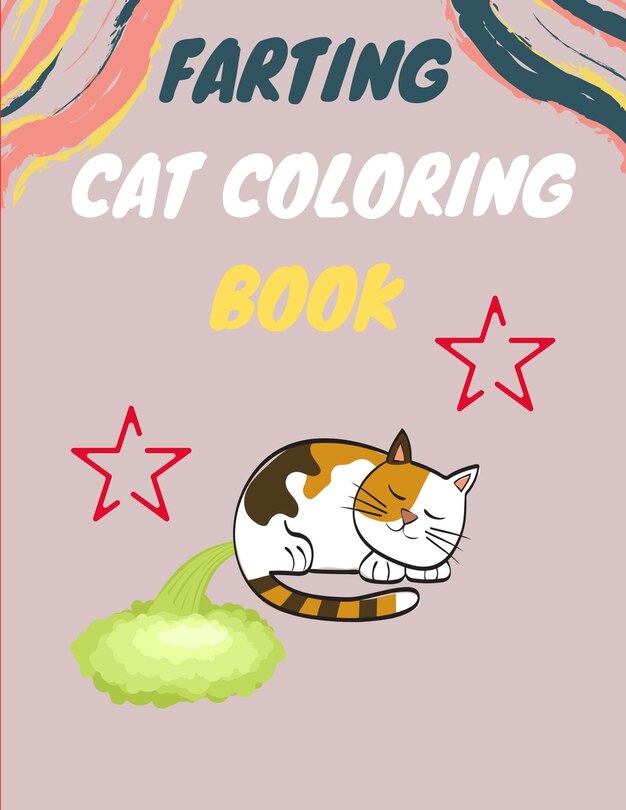 Front cover_Farting cat coloring book