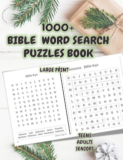 Front cover_1000+ Bible Word Search Puzzles Book