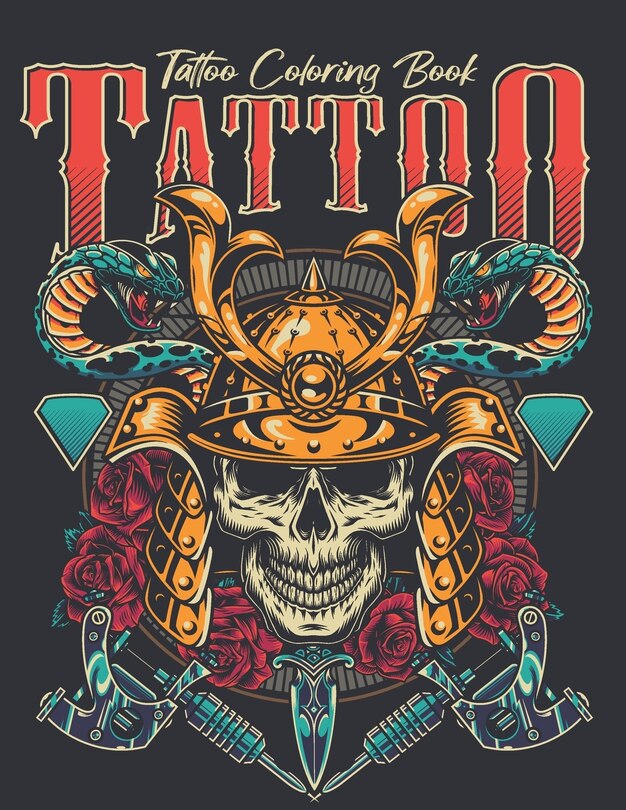 Front cover_Tattoo Coloring Book