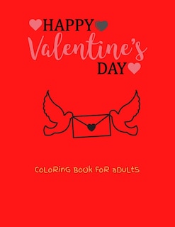 Front cover_Happy Valentine's Day Coloring Book For Adults