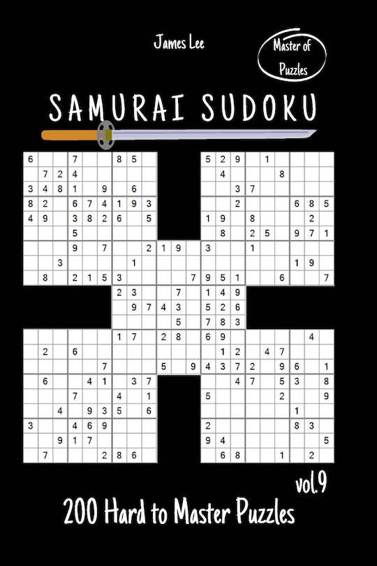 Couverture_Master of Puzzles - Samurai Sudoku 200 Hard to Master Puzzles vol. 9