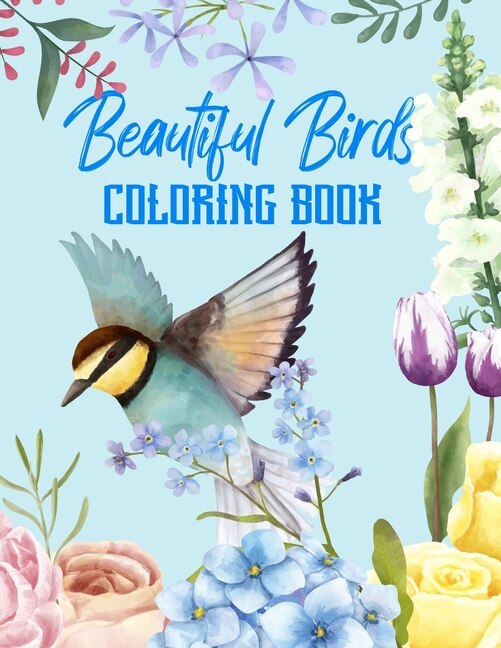 Front cover_Beautiful Birds Coloring Book