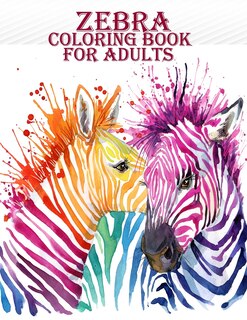 Front cover_Zebra Coloring Book For Adults