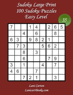 Front cover_Sudoku Large Print for Adults - Easy Level - N°35
