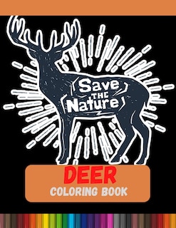 Front cover_Deer Coloring Book & Save The Nature