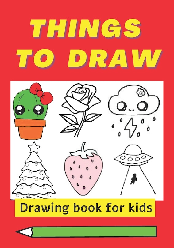 Couverture_Things To Draw, drawing book for kids