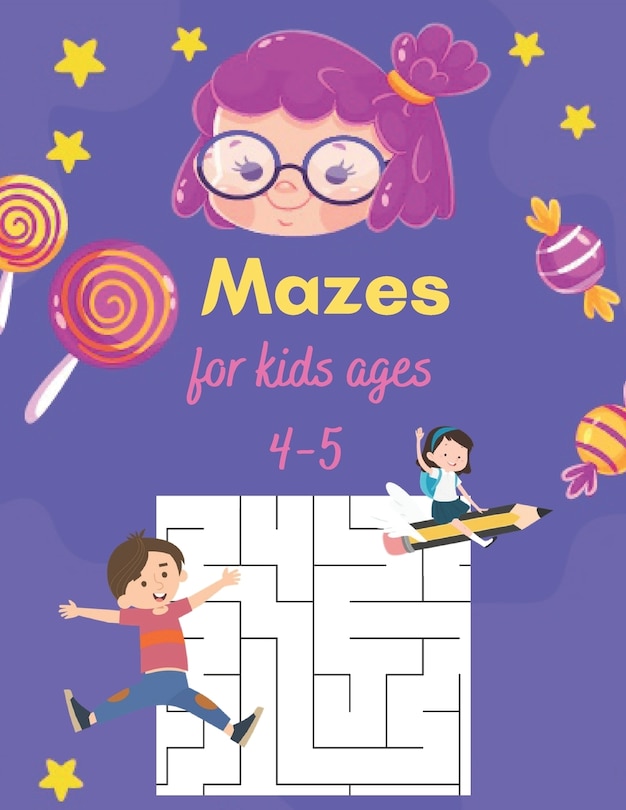 Mazes for kids ages 4-5: A Book Type for kids Beautiful and a cute maze brain games niche activity