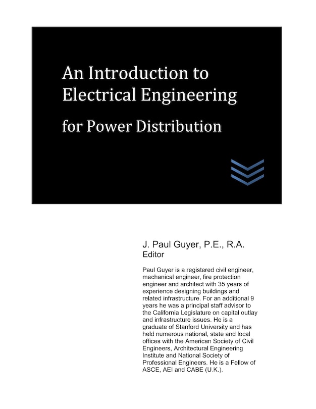 Couverture_An Introduction to Electrical Engineering for Power Distribution