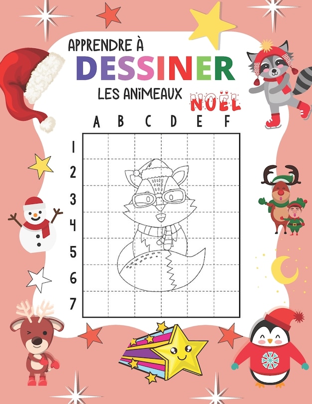 Couverture_Apprendre À Dessiner Les Animeaux Noel