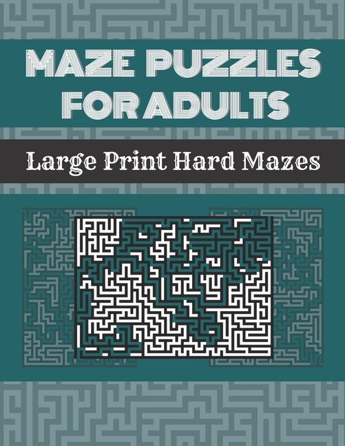 Front cover_Maze Puzzles For Adults