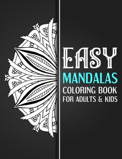 Front cover_EASY mandalas coloring book