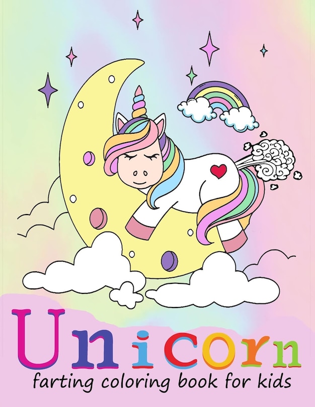 Couverture_farting unicorn coloring book for kids