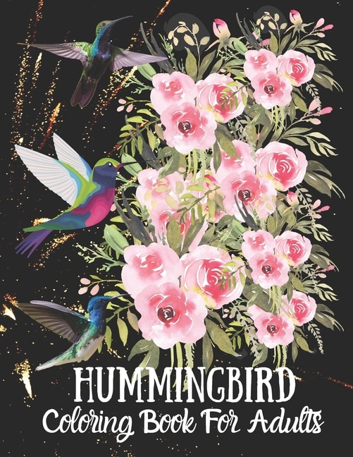 Front cover_Hummingbird Coloring Book For Adults