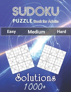 Front cover_1000+ Sudoku Puzzles Book For Adults Easy Medium Hard Solutions