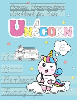 Couverture_Unicorn Cursive Handwriting Workbook for Kids