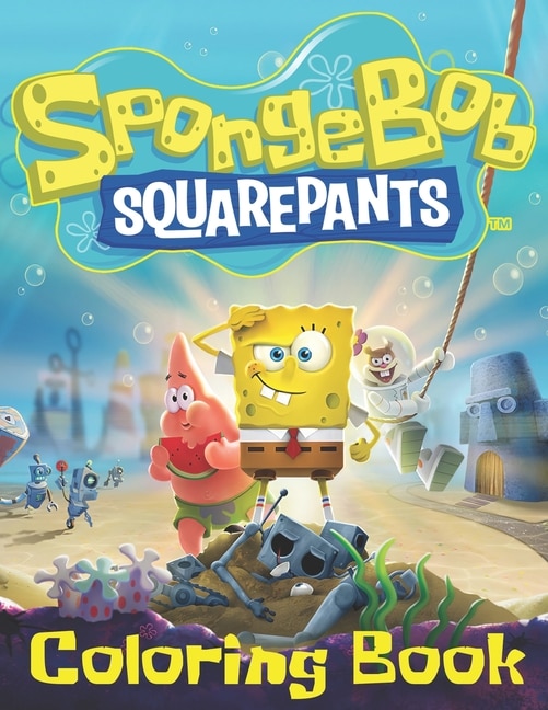 Spongebob Squarepants Coloring Book: Best Coloring Book Gifts For Kids Ages 4 -12 With High Quality Images, Creative, Funny Design