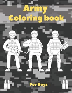 Front cover_Army Coloring Book For Boys