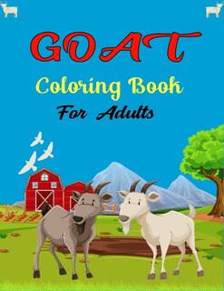 Front cover_GOAT Coloring Book For Adults