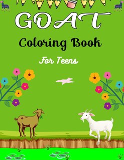 Front cover_GOAT Coloring Book For Teens