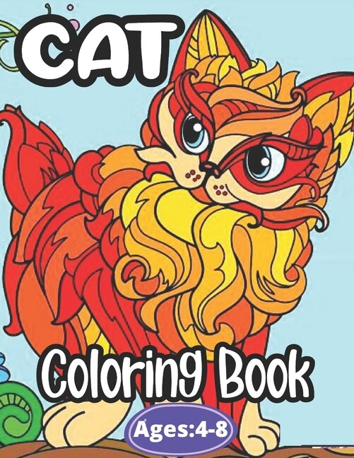 Front cover_Cat Coloring Book Ages