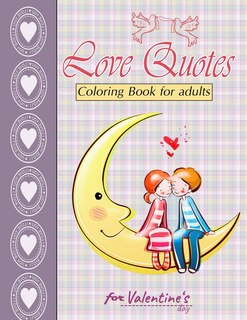 Front cover_Love Quotes for valentine's day Coloring Book for adults