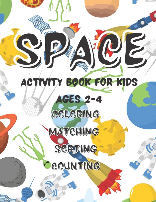 Front cover_Space Activity Book For Kids