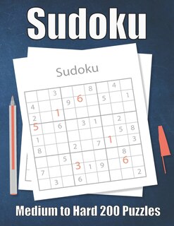 Front cover_Sudoku Medium to Hard 200 Puzzles