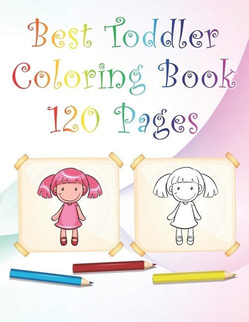 Front cover_Best Toddler Coloring Book 120 Pages
