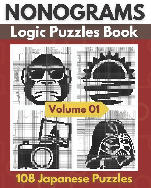 Nonograms Logic Puzzles: Upper Intermediate To Hard Level Picross, Hanjie, Griddlers Logic Puzzles Game Book ( Nonograms Puz