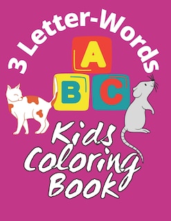 Front cover_3 Letter-Words Kids Coloring Book