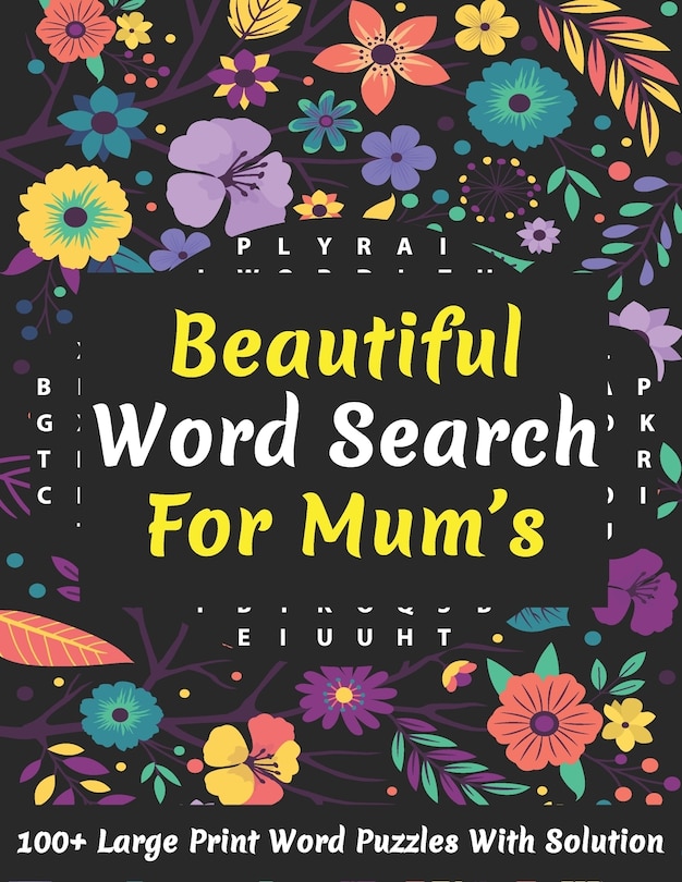 Front cover_Beautiful Word Search For Mum's