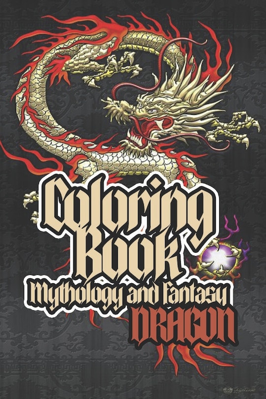 Front cover_Coloring Book Mythology And Fantasy