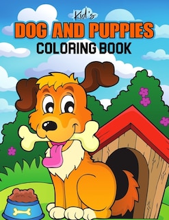 Couverture_Kids Dog and Puppies Coloring Book