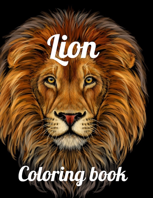 Couverture_Lion coloring book