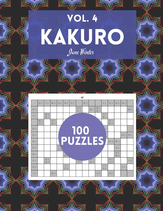Front cover_Kakuro Vol. 4 - 100 puzzles