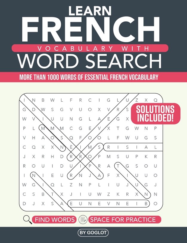 Front cover_French Vocabulary with Word Search Puzzles