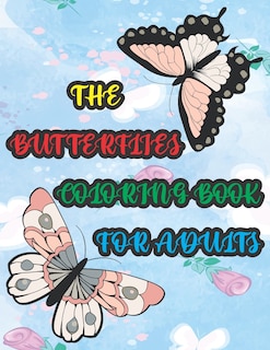 Front cover_The Butterflies Coloring Book for Adults