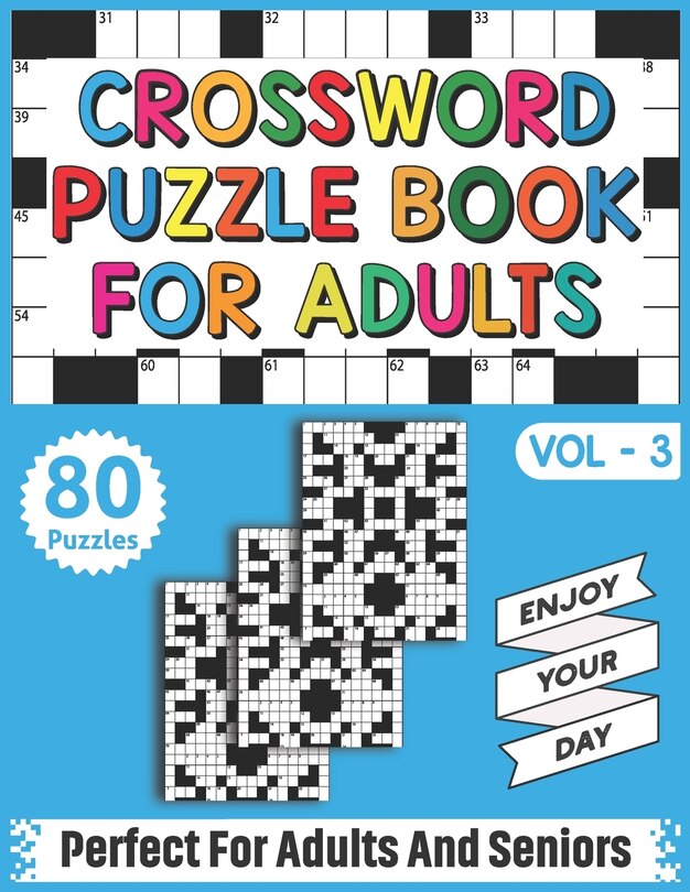 Front cover_Crossword Puzzle Book For Adults