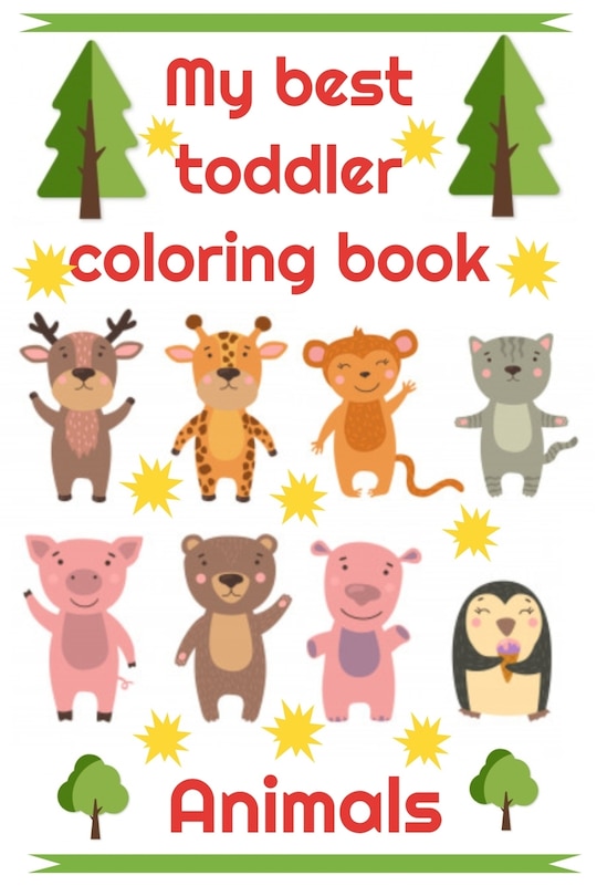 Couverture_My best toddler coloring book Animals