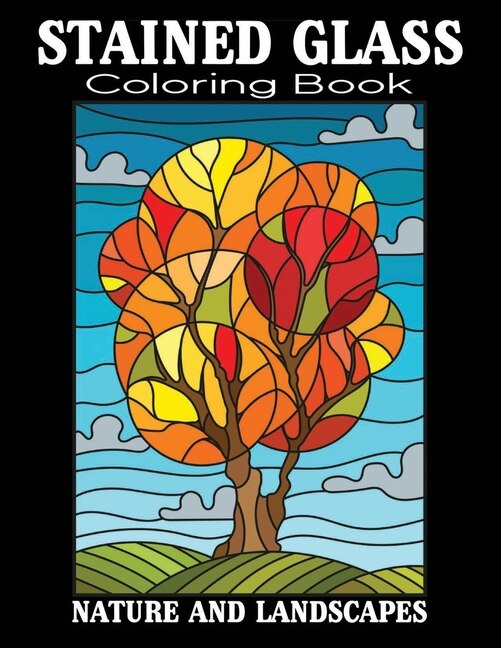 Front cover_Stained Glass Coloring Book