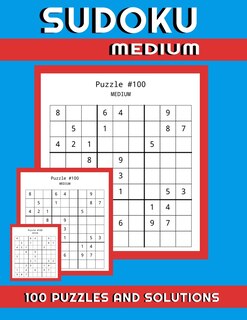 Front cover_SUDUKO Medium 100 Puzzles and Solutions